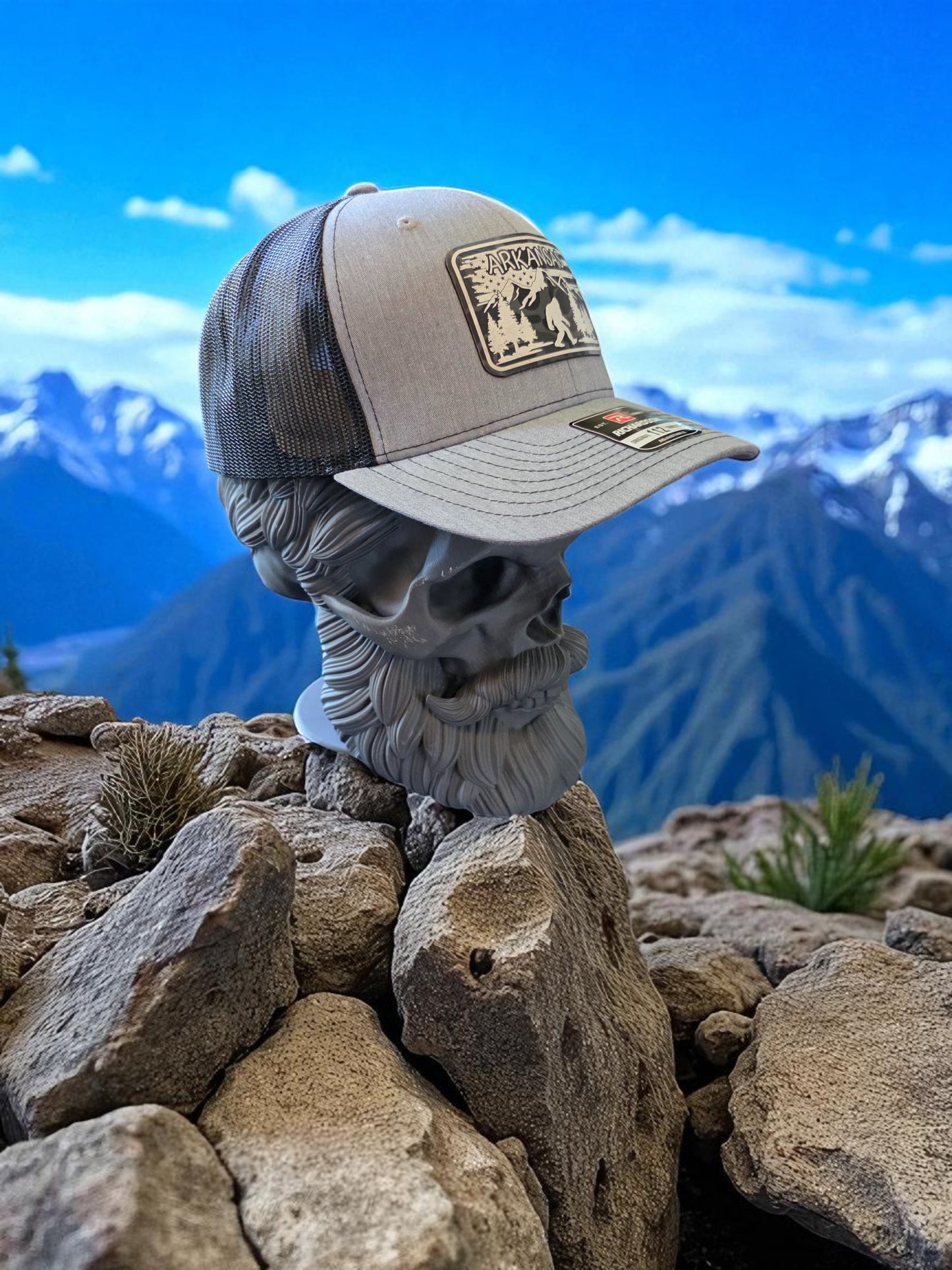 Richardson 112 Heather Grey/Black-Arkansas Sasquatch