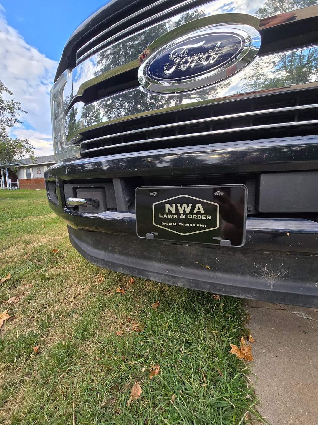 Engraved Black License Plate