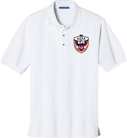 AEPA cotton polo with DTF logo