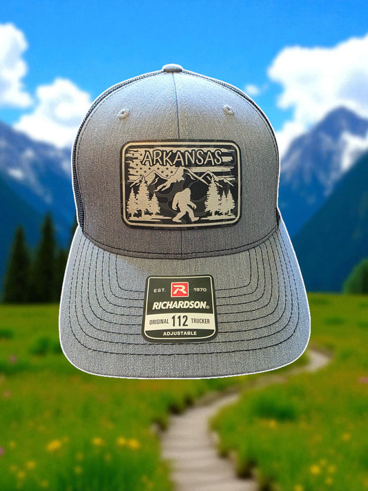 Richardson 112 Heather Grey/Black-Arkansas Sasquatch