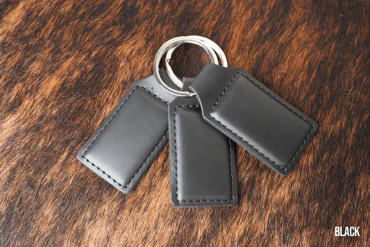 Leatherette keychains 10 pack