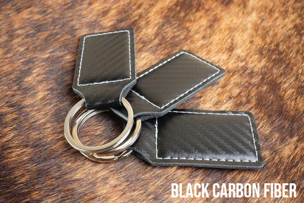 Leatherette keychains 10 pack
