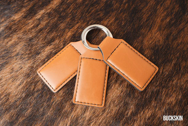 Leatherette keychains 10 pack