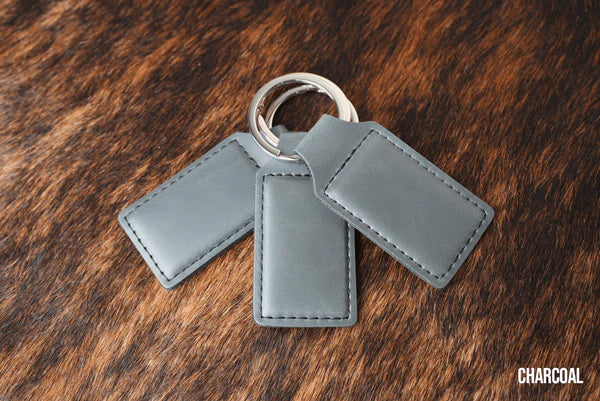 Leatherette keychains 10 pack