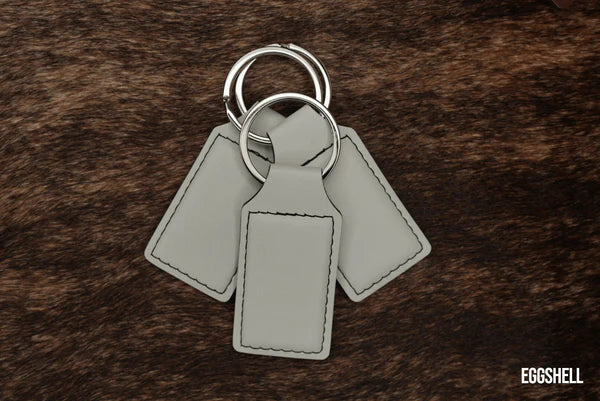 Leatherette keychains 10 pack