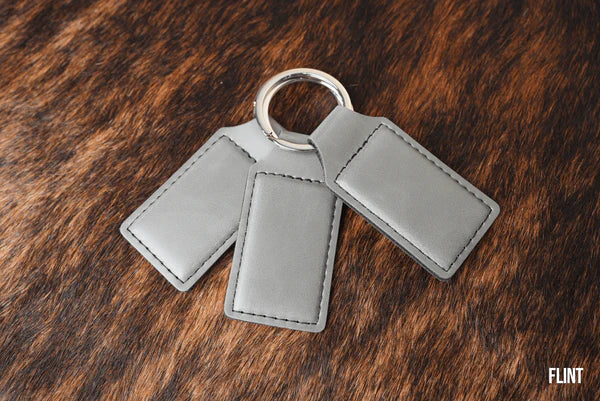 Leatherette keychains 10 pack