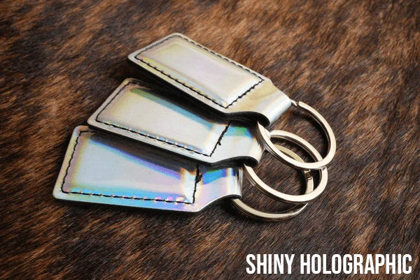 Leatherette keychains 10 pack