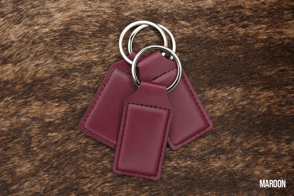 Leatherette keychains 10 pack