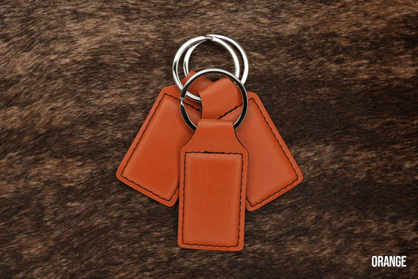 Leatherette keychains 10 pack