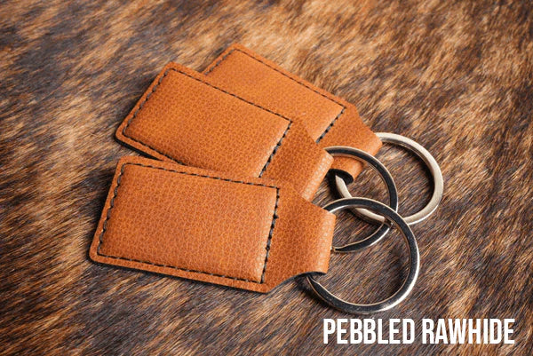 Leatherette keychains 10 pack