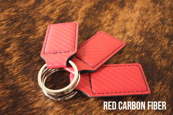 Leatherette keychains 10 pack