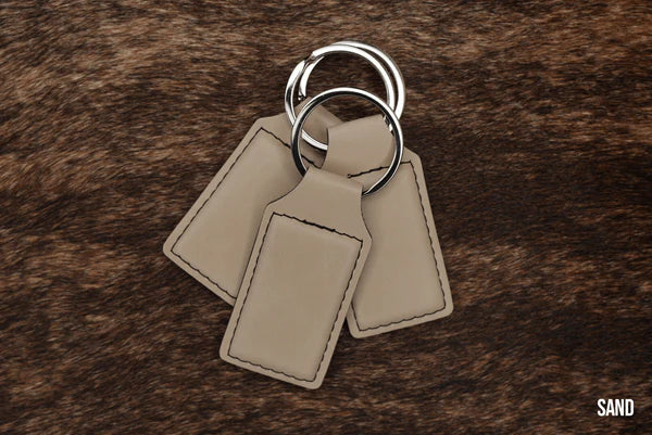 Leatherette keychains 10 pack