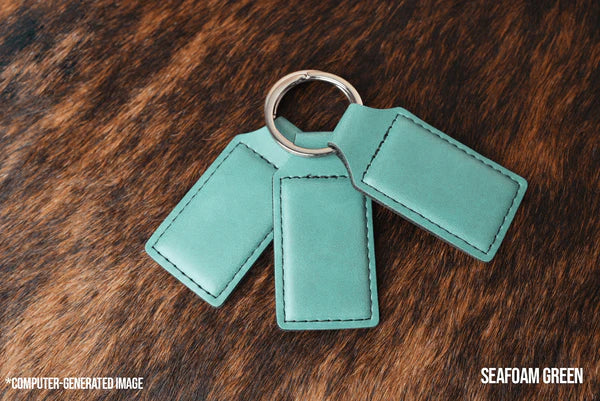 Leatherette keychains 10 pack