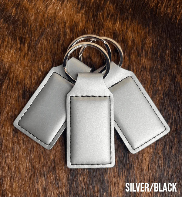Leatherette keychains 10 pack